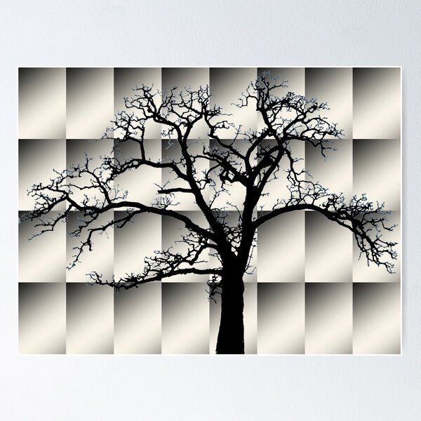 Leafless Oak on Gradient Pattern Poster RB0301 product Offical jinjer Merch