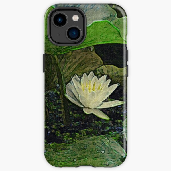 Water Lily Sheltered by its Own Leaves iPhone Tough Case RB0301 product Offical jinjer Merch