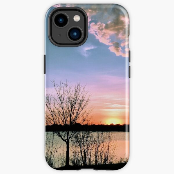 Clearing Cloud Front at Sunset Over Lake iPhone Tough Case RB0301 product Offical jinjer Merch