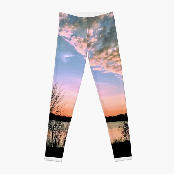 Clearing Cloud Front at Sunset Over Lake Leggings RB0301 product Offical jinjer Merch