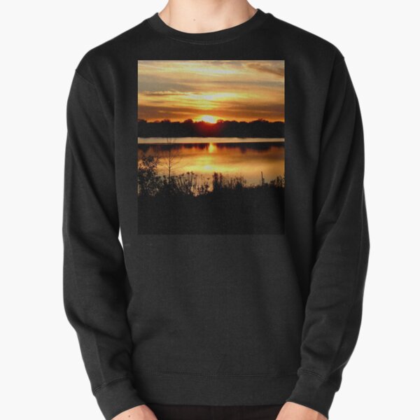 Serene Sunset over Lake Hiawatha  Pullover Sweatshirt RB0301 product Offical jinjer Merch