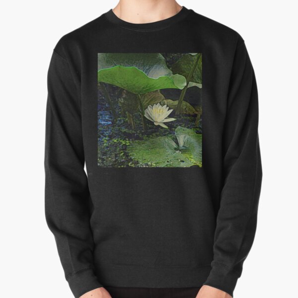 Water Lily Sheltered by its Own Leaves Pullover Sweatshirt RB0301 product Offical jinjer Merch