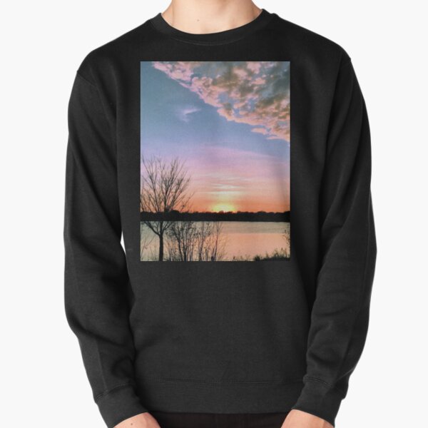 Clearing Cloud Front at Sunset Over Lake Pullover Sweatshirt RB0301 product Offical jinjer Merch