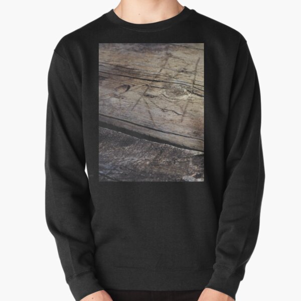 Weathered picnic table marked by decades of users Pullover Sweatshirt RB0301 product Offical jinjer Merch