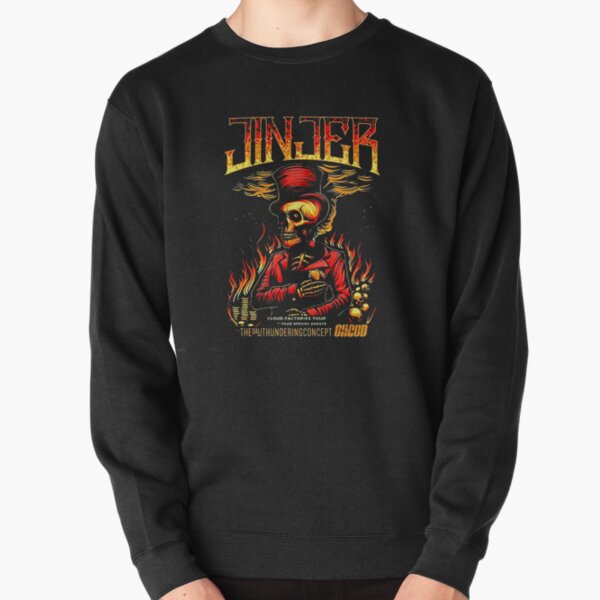 fire membra skull 3  jinjer high best sell Tshirt trending  Pullover Sweatshirt RB0301 product Offical jinjer Merch