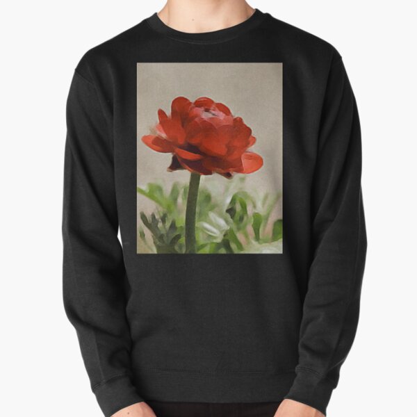 Glorious Red Ranunculus Pullover Sweatshirt RB0301 product Offical jinjer Merch