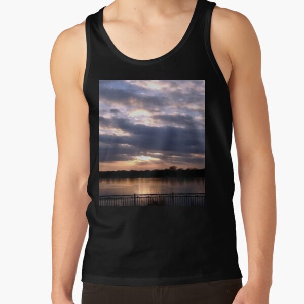 Sunset Piercing Clouds Over Lake Hiawatha  Tank Top RB0301 product Offical jinjer Merch