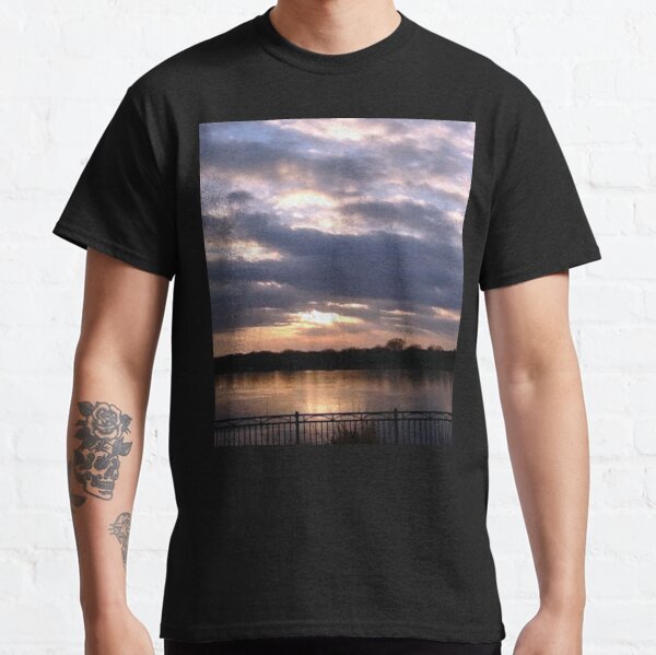 Sunset Piercing Clouds Over Lake Hiawatha  Classic T-Shirt RB0301 product Offical jinjer Merch