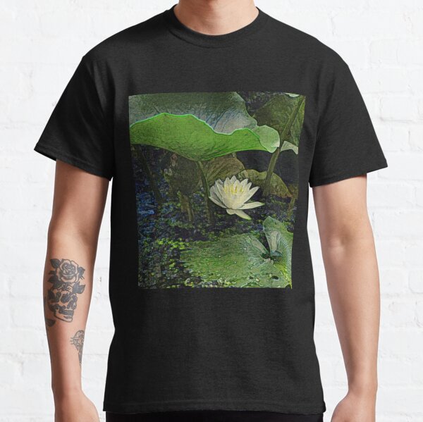 Water Lily Sheltered by its Own Leaves Classic T-Shirt RB0301 product Offical jinjer Merch