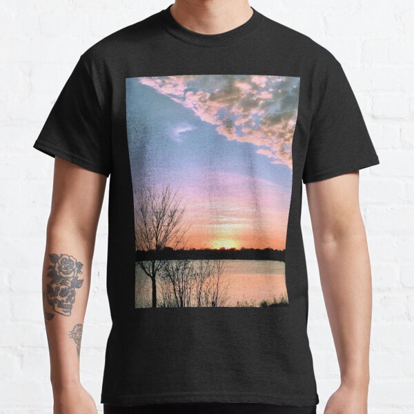 Clearing Cloud Front at Sunset Over Lake Classic T-Shirt RB0301 product Offical jinjer Merch