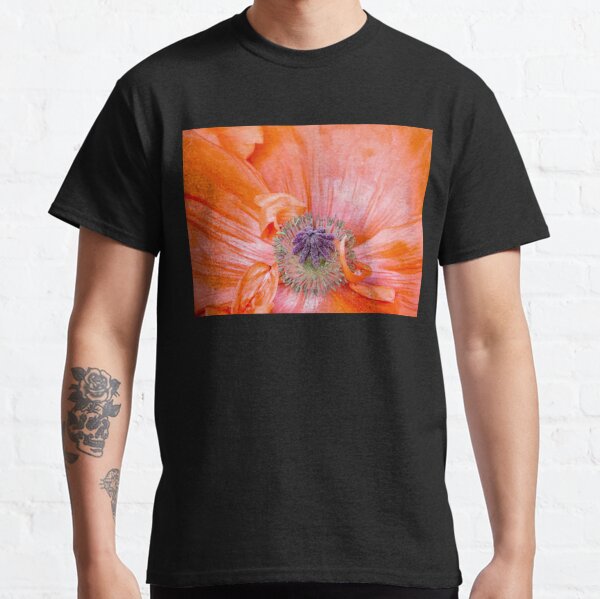 Brilliant Orange Oriental Poppy Flower Up Close Classic T-Shirt RB0301 product Offical jinjer Merch