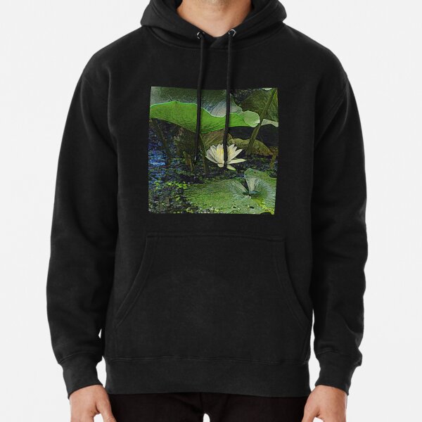 Water Lily Sheltered by its Own Leaves Pullover Hoodie RB0301 product Offical jinjer Merch