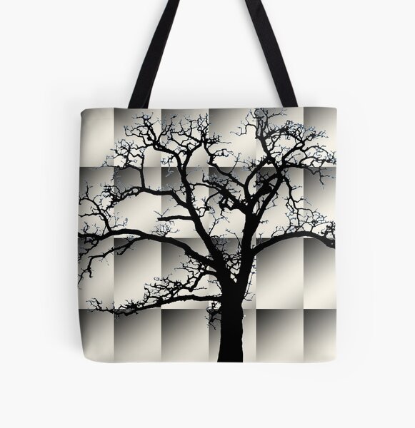 Leafless Oak on Gradient Pattern All Over Print Tote Bag RB0301 product Offical jinjer Merch