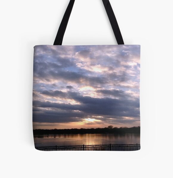 Sunset Piercing Clouds Over Lake Hiawatha  All Over Print Tote Bag RB0301 product Offical jinjer Merch