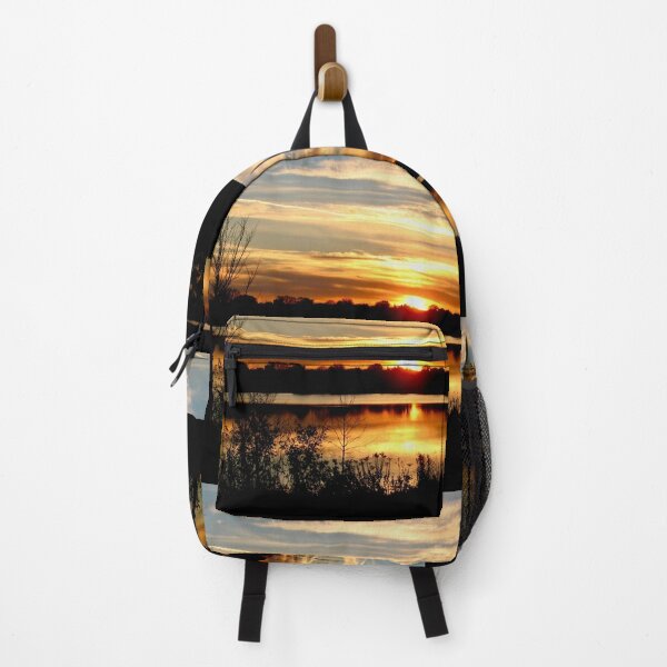 Serene Sunset over Lake Hiawatha  Backpack RB0301 product Offical jinjer Merch