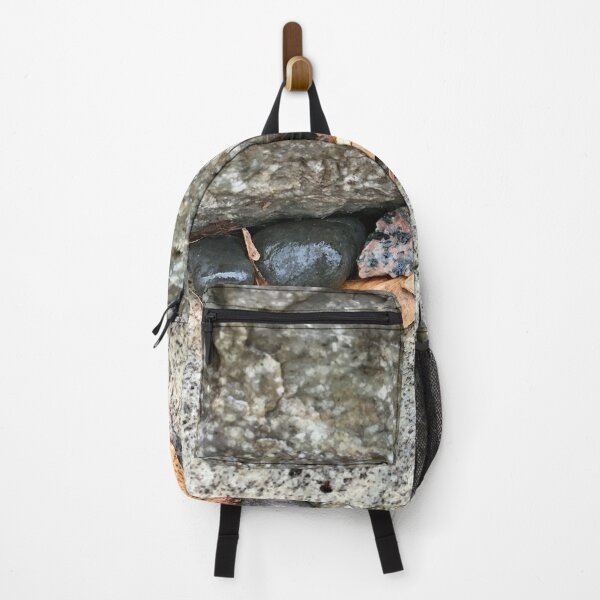 Pebbles and Seeds in a Crevasse Between Two Rocks Backpack RB0301 product Offical jinjer Merch