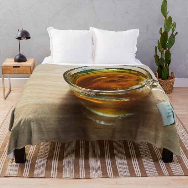 Steeping Tea in a Glass Mug Throw Blanket RB0301 product Offical jinjer Merch