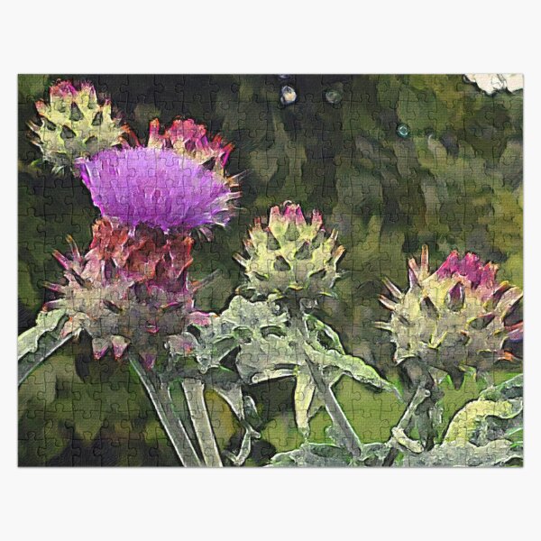 Artichoke Flower Painting Jigsaw Puzzle RB0301 product Offical jinjer Merch