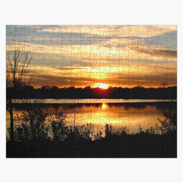 Serene Sunset over Lake Hiawatha  Jigsaw Puzzle RB0301 product Offical jinjer Merch