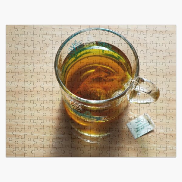 Steeping Tea in a Glass Mug Jigsaw Puzzle RB0301 product Offical jinjer Merch