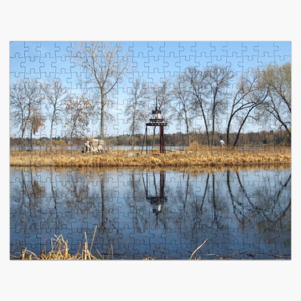 Sculpture at Lake Nokomis Jigsaw Puzzle RB0301 product Offical jinjer Merch