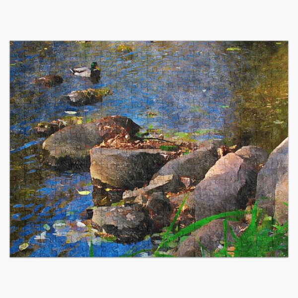 Arc of Rocks in a Creek Jigsaw Puzzle RB0301 product Offical jinjer Merch