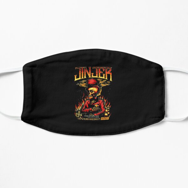fire membra skull 3  jinjer high best sell Tshirt trending  Flat Mask RB0301 product Offical jinjer Merch